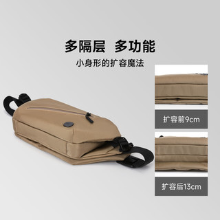 赋钰(FORU)斜挎包男士胸包潮流单肩包机车骑行运动腰包