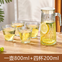 冷水壶玻璃水壶家用耐高温大容量凉水壶水杯套装耐热冷泡茶壶扎壶