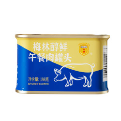 梅林B2 中粮梅林醇鲜午餐肉罐头198g*3罐即食泡面涮火锅户外露营