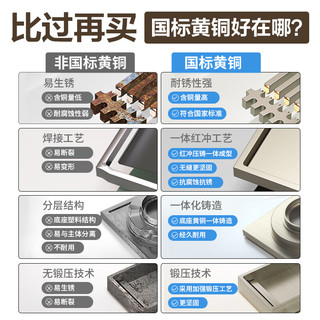 雨虹飞鱼东方雨虹奶油风防臭地漏 黄铜材质淋浴间大排量浴室地漏