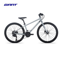 捷安特（GIANT）Fastroad 24 JR 1平把24寸铝合金油压碟刹18速青少年自行车 浅铁灰 24×12 130-150cm