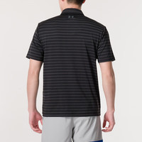 安德玛（Under Armour）短袖Polo衫 夏季透气舒适翻领半袖休闲运动T恤男 黑色 XL