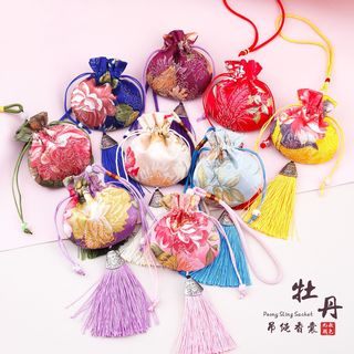 别颖（BIEYING）香包端午节随身古风荷包香囊空袋车载薰衣草艾草香料订制香袋 清雅蓝 空袋