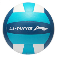 当季李宁 LI-NING排球 5号贴皮PU软手感室外耐磨成人中考比赛训练 【LVQK727-1-蓝/粉/黄】5号排球