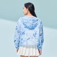 春夏必备印花皮肤风衣女户外轻薄连帽运动外套女登山服