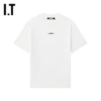 IT JACQUEMUS女装小圆领短袖T恤休闲日常款纯色内搭1JS133XO BGL/棕色 XXL