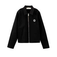 1017 ALYX 9SM 秋冬新款男士黑色翻领长袖拉链开衫外套银泰301574