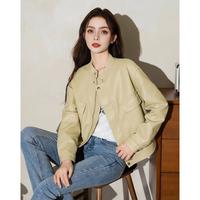 复古皮衣外套女2025春秋季宽松短款PU皮棒球服夹克上衣