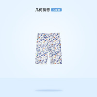 ibaby儿童凉凉裤 亲子装冰感裤夏季薄宝宝裤灯笼裤防晒休闲裤 印花骑行裤-几何猜想