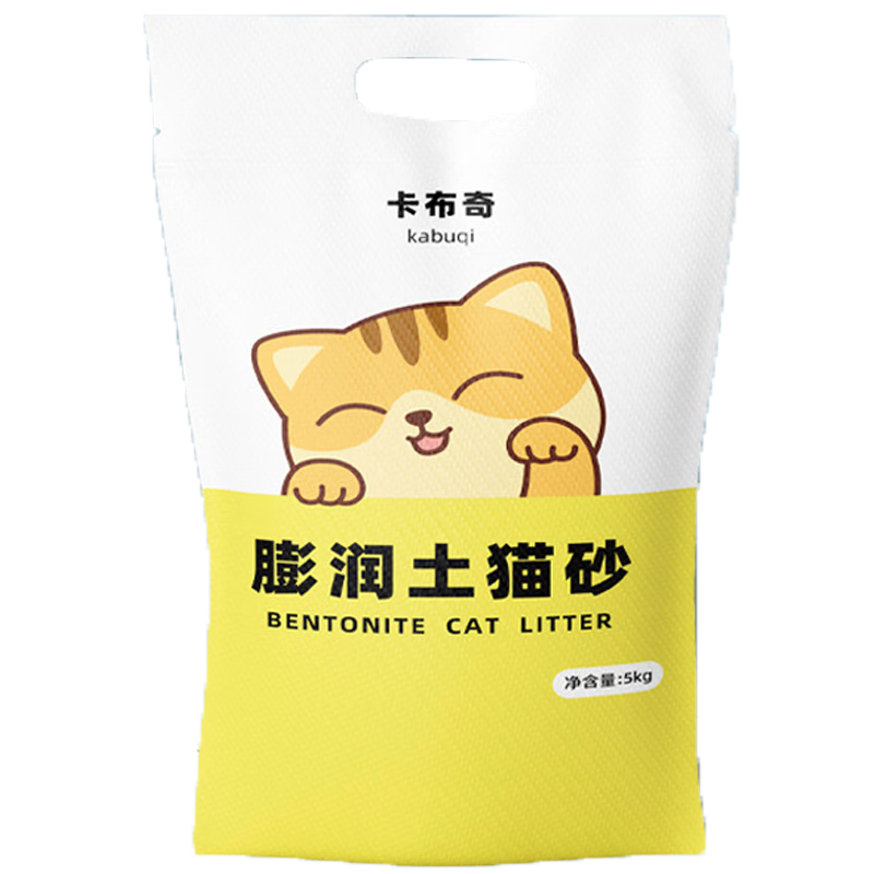 宠号猫砂 膨润土 除臭 无尘 不粘底 结团快 原味 5kg*1袋