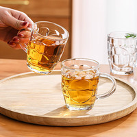 乐唯诗（NERVISHI）啤酒杯加厚带把扎啤杯大容量大号冷水玻璃杯果汁杯青岛啤酒杯 菠萝啤酒杯【加厚玻璃】 220ml 4只