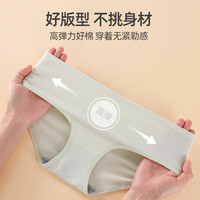 浪莎纯棉内裤女无痕透气春夏性感少女三角裤可爱女生女士短裤 7条1盒-爱心款 170/95/XL