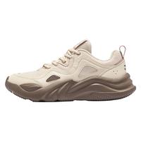 鸿星尔克悦动2休闲女鞋夏季老爹鞋网面透气轻便运动鞋跑步鞋 103蛋奶灰/雾粉【海报款】 36