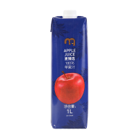 麦臻选 100%苹果汁 1L(任选8瓶)