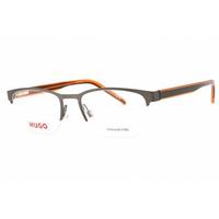 Hugo Men's Eyeglasses - Ruthenium Green Metal Rectangular Frame | HG 1247 0SMF 00