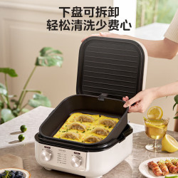 美的 多功能电饼铛 火锅炒锅烙饼锅烤肉锅可拆烤盘