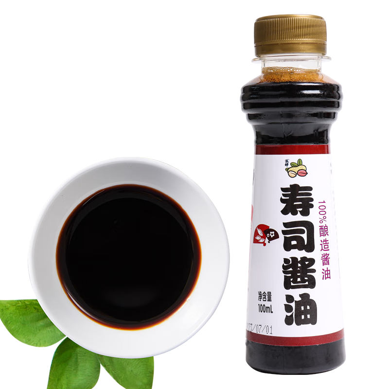 派绅幼嫩紫菜 寿司海苔 海产干货 海带虾皮紫菜蛋花汤煲汤食材 寿司酱油 100g*1瓶