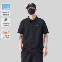 TUCANO啄木鸟短袖POLO衫男休闲冰丝凉感短袖男夏季 黑色 M