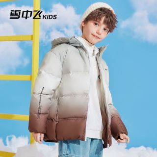雪中飞 SNOWFLYING童装儿童羽绒服冬季男童洋气中大童女童轻薄渐变羽绒服