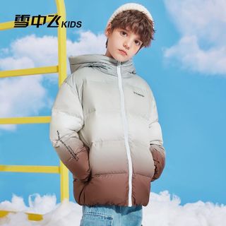 雪中飞 SNOWFLYING童装儿童羽绒服冬季男童洋气中大童女童轻薄渐变羽绒服