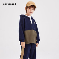 Converse匡威童装男童卫衣长裤两件套儿童休闲套装潮 藏青蓝 110 /52 【身高98-104cm】