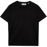 杰克·琼斯(JACK&JONES)夏季新款柔软舒适纯棉纯色多色百搭商务休闲短袖T恤男装225201139 E40黑色 常规