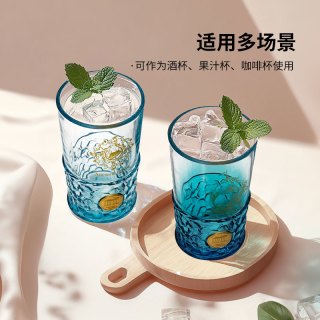 大英博物馆渐变浮雕铭牌玻璃杯水杯茶杯对杯喝水杯子2025