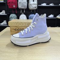 匡威RunStar厚底夹心浅蓝紫色增高男女高帮复古帆布鞋/A04693C