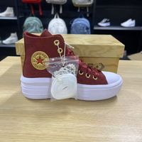 CONVERSE/匡威AII Star云朵厚底红色婚鞋男女高帮帆布鞋A12771C