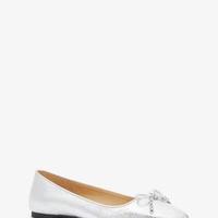 MICHAEL KORS/迈克·科尔斯 金属皮革 女士芭蕾平底鞋