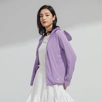 Simboo可拆卸防晒衣男女冰丝防紫外线轻薄透气冰丝皮肤衣沙滩服户外风衣 9108S紫罗兰-女 M
