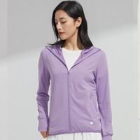 Simboo可拆卸防晒衣男女冰丝防紫外线轻薄透气冰丝皮肤衣沙滩服户外风衣 9108S紫罗兰-女 XL