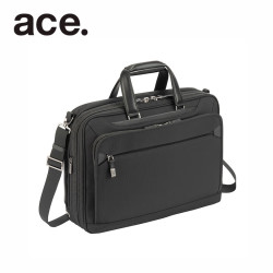 爱思箱包 ACE ./EVL-4.0手提包公文包电脑包商务休闲风可扩展存放电脑商场同款 黑色-68303中号 16英寸