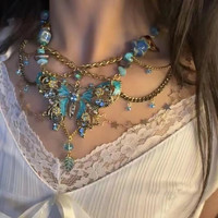 度尹「海瑟薇」蝴蝶串珠项链腰链复古choker甜酷小众一式两戴项链腰链