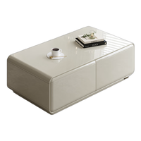 QuanU 全友 670273 极简客厅茶几 珍珠白