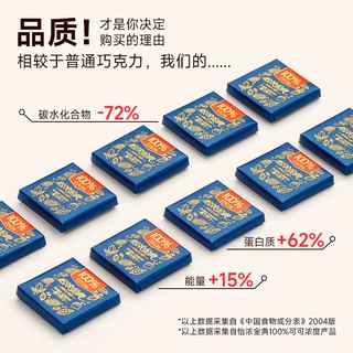 怡浓金典100%纯黑巧克力纯可可脂原料无添加蔗糖超苦散装