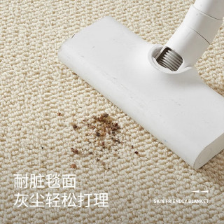 布鲁罗曼（BULULOM）日式茶室地毯客厅摄影棚沙发卧室天津地毯爬爬垫 米白色140*180cm