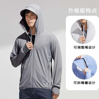 Simboo防晒衣女2024夏季冰丝防紫外线外套轻薄皮肤衣男防晒骑行服 KY9109A暗夜灰-男 M