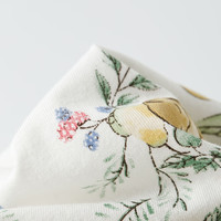 威尔贝鲁（WELLBER）婴儿睡袋2024夏汗布薄款儿童透气七分袖分腿睡袍宝宝睡袋防踢 小鹿松鼠 S(身高70-80)