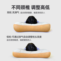 塔吉比（TAKIBI）充气枕头户外露营旅行轻量便携TPU二代头枕舒适静音午睡枕腰靠枕 特大号枕头71cm*44cm