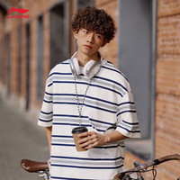  LI-NING/李宁 条纹LOGO 短袖T恤