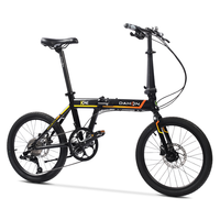 大行（DAHON）折叠自行车大行K-ONE折叠自行车20寸9速超轻铝合金碟刹单车FKA091 科技黑