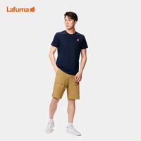 LAFUMA乐飞叶户外通勤印花短袖T恤男休闲圆领上衣 蓝色 175/96A