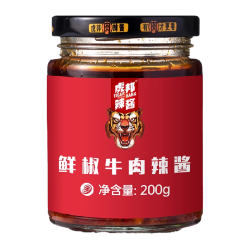 虎邦 辣酱鲜椒牛肉辣酱 200g×1瓶