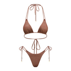 yukari swim 分体泳衣女 三点式性感比基尼 度假旅游绑带泳装 夏季