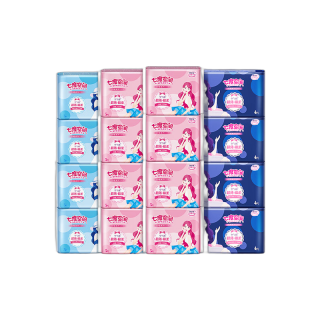 88VIP：七度空间 优雅系列卫生巾 日夜用组合 76片