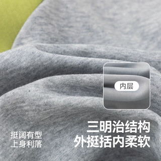 DUDUJIA嘟嘟家儿童套装春款潮流男童棒球服外套春装宝宝卫裤女童裤子 麻灰色100