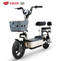 PLUS会员：五星钻豹 电动自行车 TDT68Z 48V20Ah铅酸电池 源彩黑/F亚黑