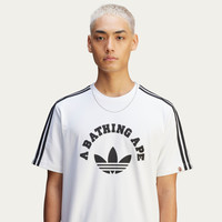 BAPE联名运动短袖T恤男adidas Originals阿迪达斯三叶草 S