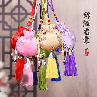 别颖 刺绣香囊空袋 香包材料包 梅花色 含薰衣草